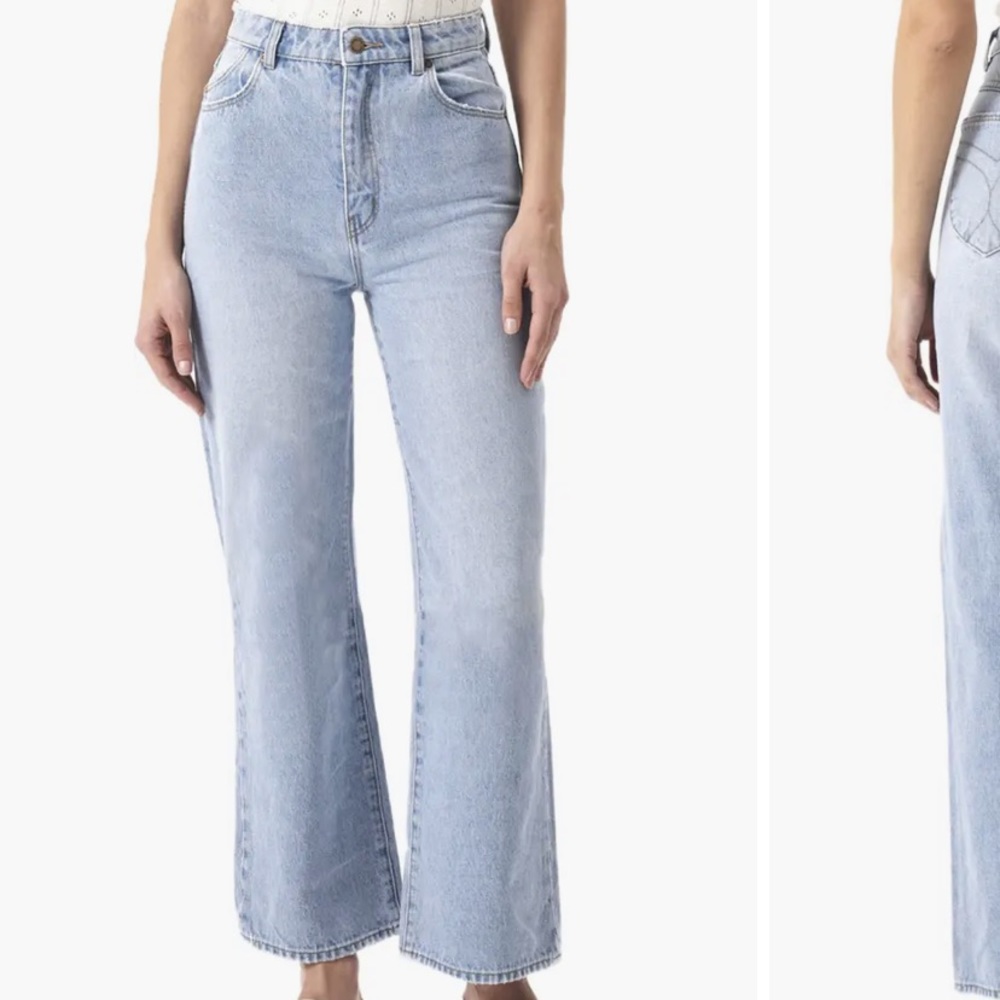 rollas heidi slim fit wide leg jeans